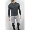 Conjunto deportivo Pantaloneta con licra Larga Negro  + Camiseta